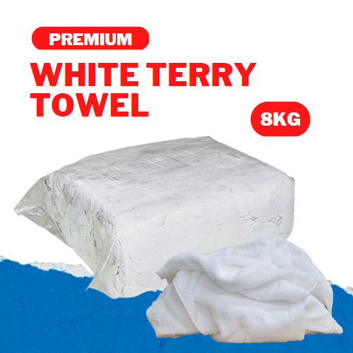 Premium White Terry Towel (8kg)