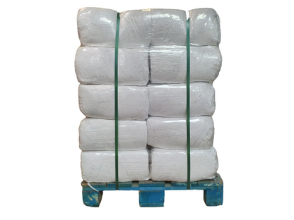 White Sheeting Grade 2 Cotton Cleaning Rags Pallet 10kg 300kg
