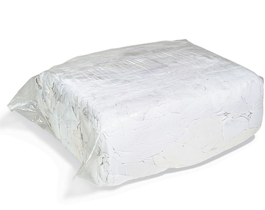 Coppermill Ltd White Towel Cleaning Rags 8kg squeeze packs