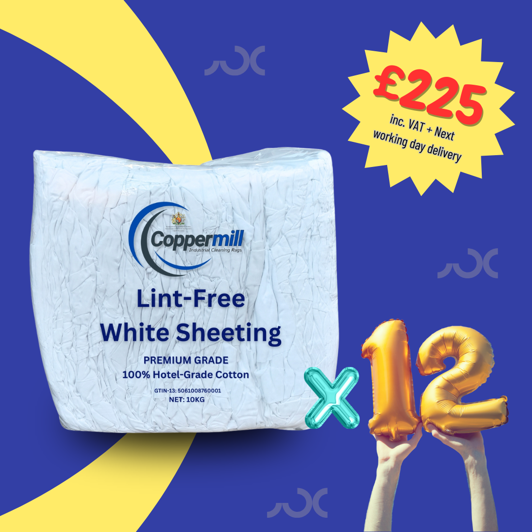 BF25 - 12 x Premium Lint-Free White Sheeting (10kg)