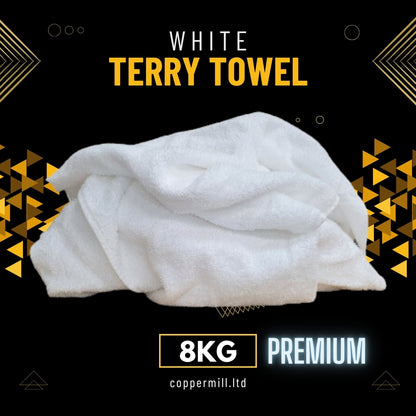 Premium White Terry Towel (8kg)