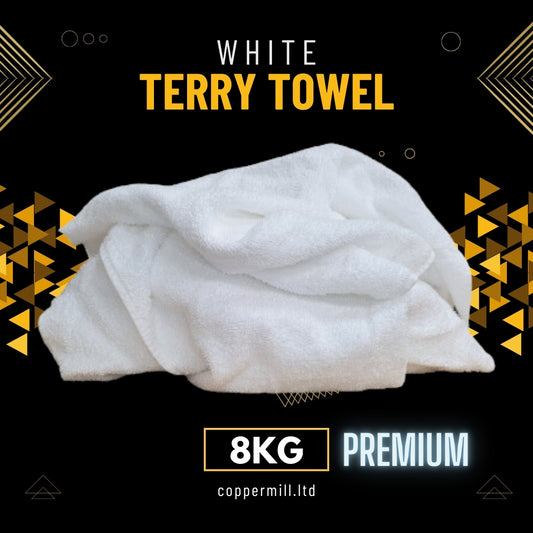 Premium White Terry Towel (8kg)