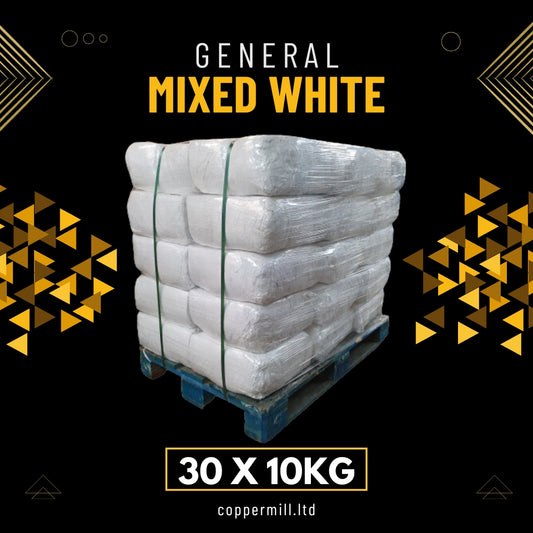 30 x 10kg Mixed White Wipers