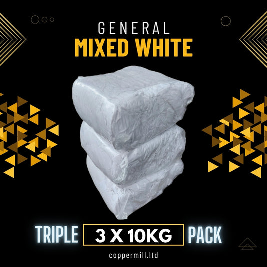 Triple Pack - 3 x 10kg Bales of Mixed White