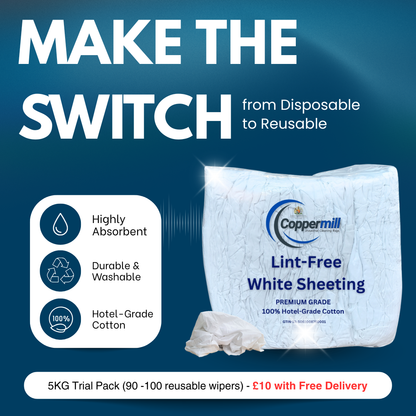 TRIAL PACK - Lint-Free White Sheeting (5kg) - FREE DELIVERY WITH CODE