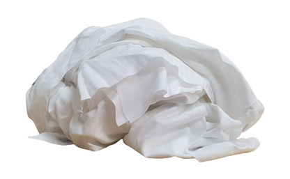 OVERSTOCK SALE: 30 x 9kg Bales White Linen Cleaning Rags (270kg)