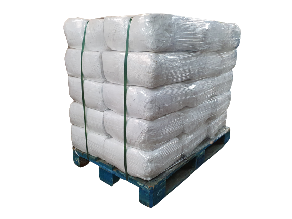 White Linen Cleaning Rags Pallet 10kg 300kg