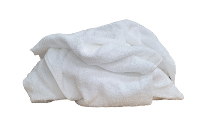 'Half & Half' Pallet (15 x 10kg Lint-Free Cotton White Sheeting & 15 x 8kg White Towel)